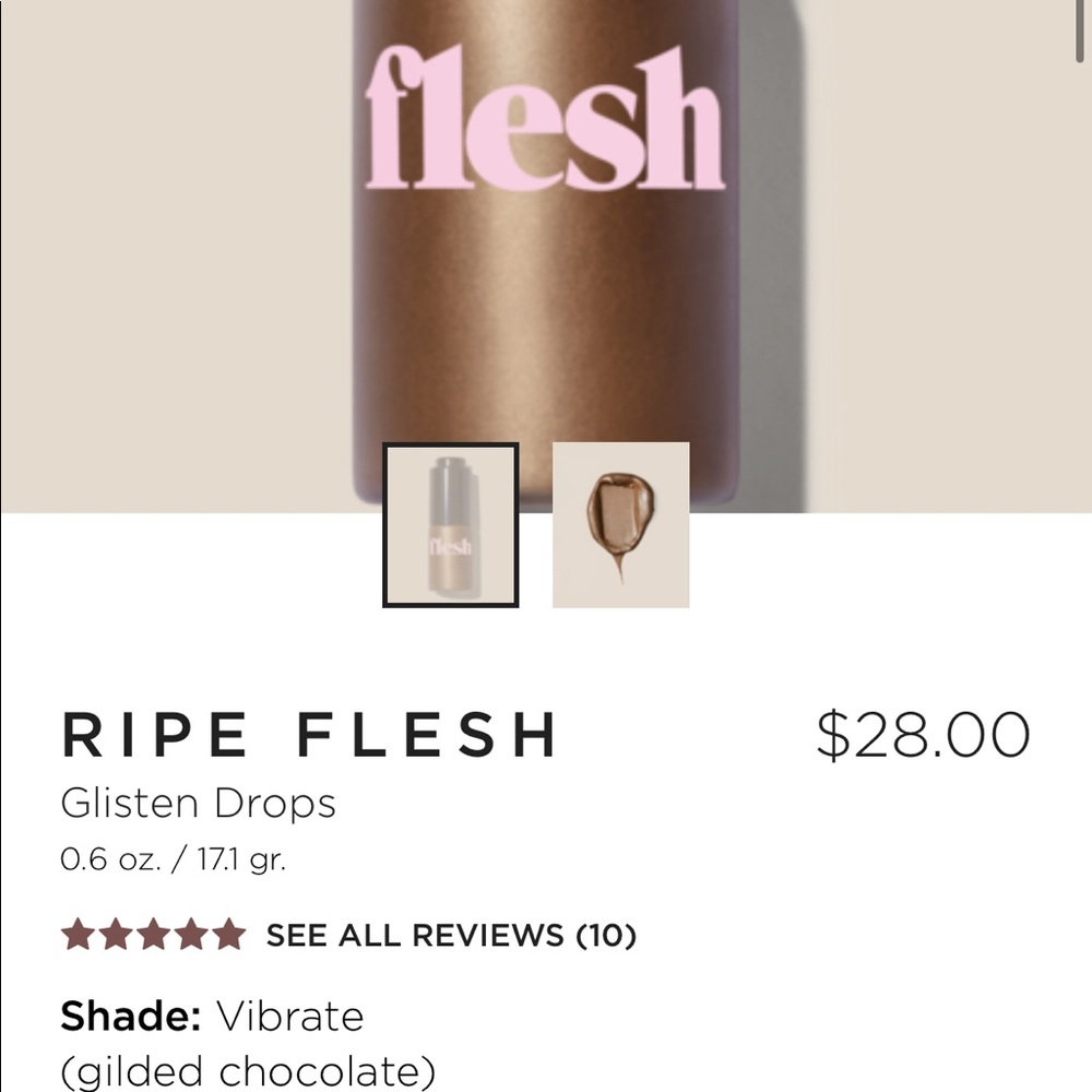 *NEW IN BOX* Flesh- Ripe Flesh Glisten Drops
